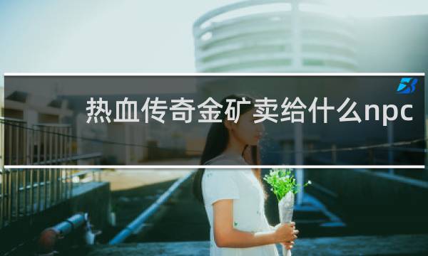 热血传奇金矿卖给什么npc