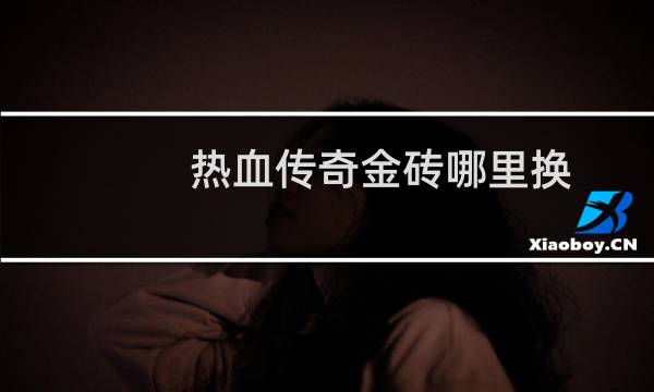 热血传奇金砖哪里换