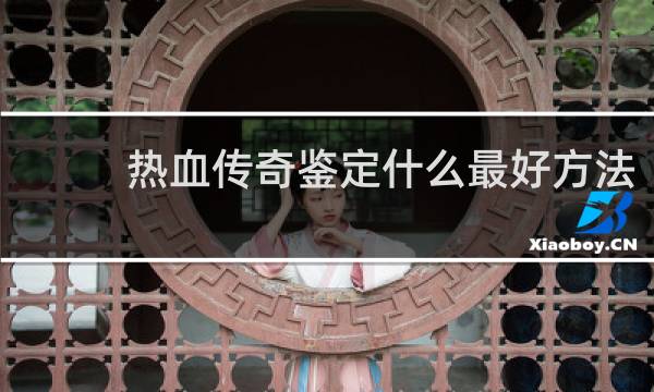 热血传奇鉴定什么最好方法