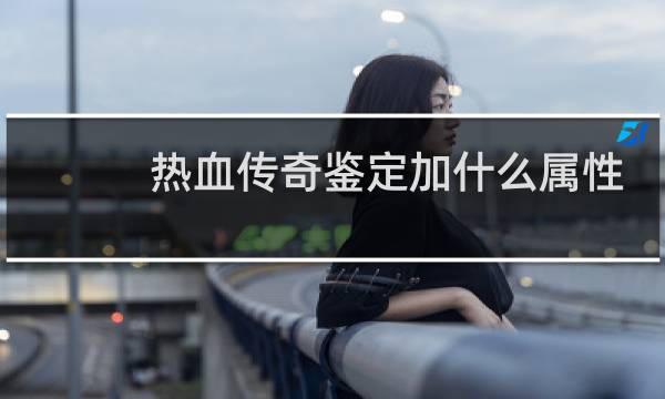 热血传奇鉴定加什么属性