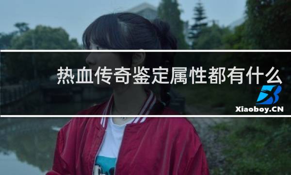 热血传奇鉴定属性都有什么