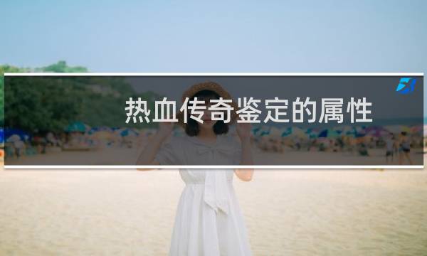 热血传奇鉴定的属性