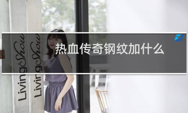 热血传奇钢纹加什么