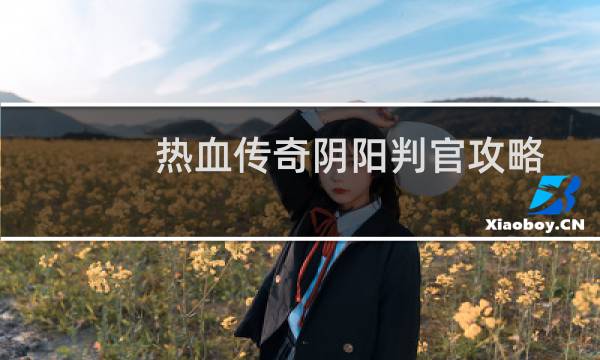 热血传奇阴阳判官攻略