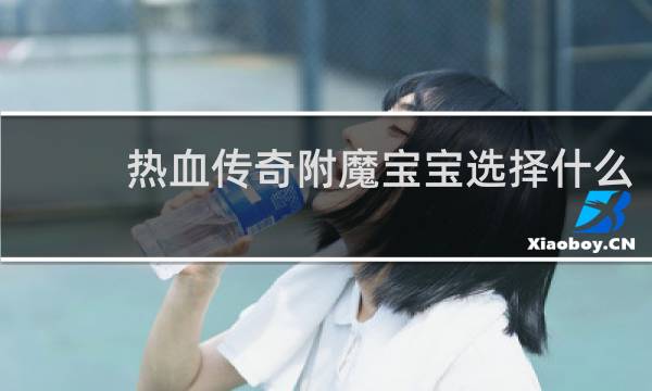 热血传奇附魔宝宝选择什么