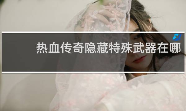 热血传奇隐藏特殊武器在哪