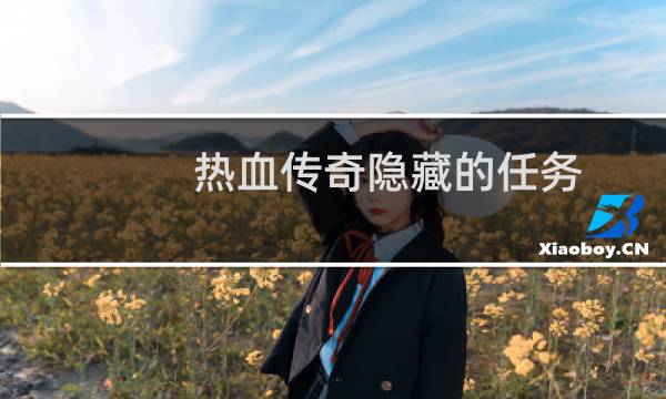 热血传奇隐藏的任务