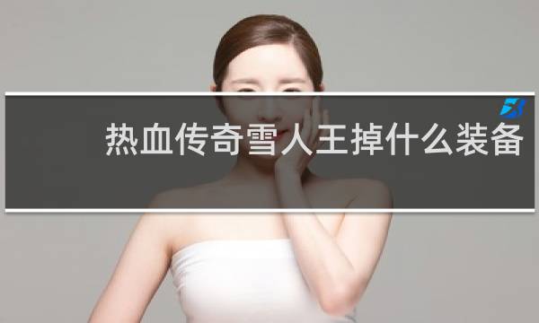 热血传奇雪人王掉什么装备
