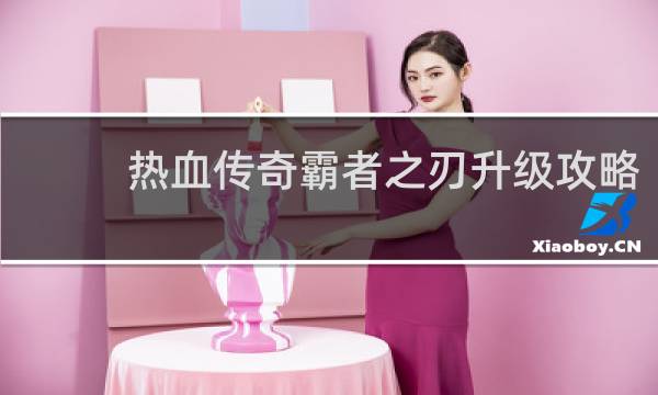 热血传奇霸者之刃升级攻略