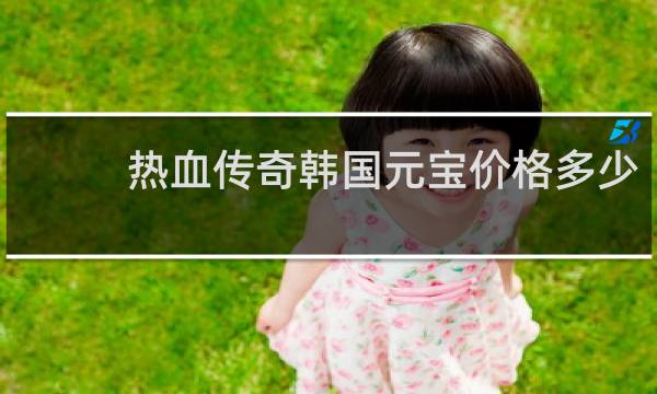热血传奇韩国元宝价格多少