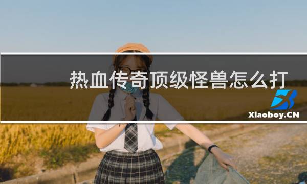 热血传奇顶级怪兽怎么打
