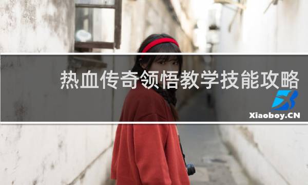 热血传奇领悟教学技能攻略