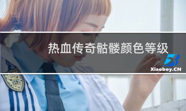 热血传奇骷髅颜色等级