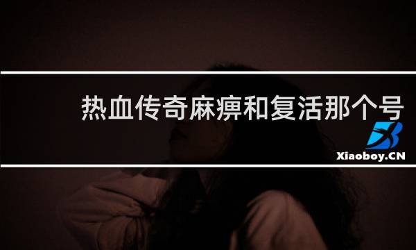 热血传奇麻痹和复活那个号