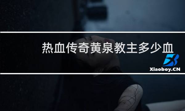 热血传奇黄泉教主多少血