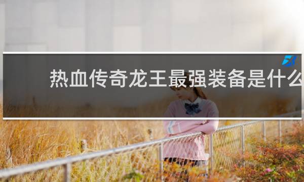 热血传奇龙王最强装备是什么
