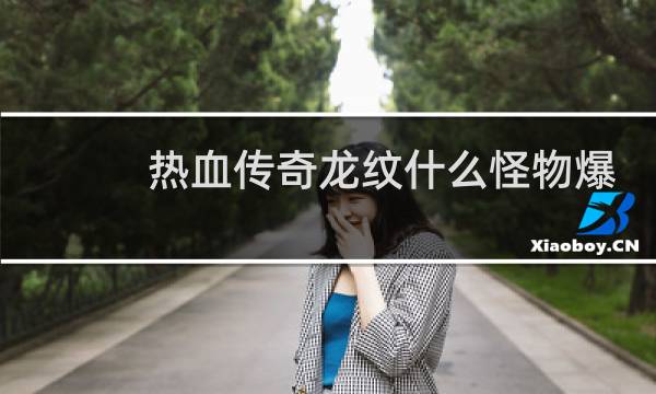 热血传奇龙纹什么怪物爆