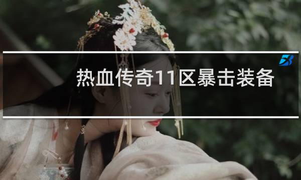 热血传奇11区暴击装备