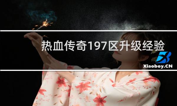 热血传奇197区升级经验