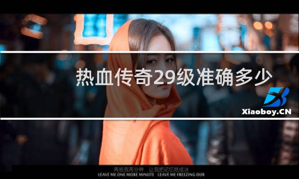 热血传奇29级准确多少