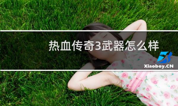 热血传奇3武器怎么样