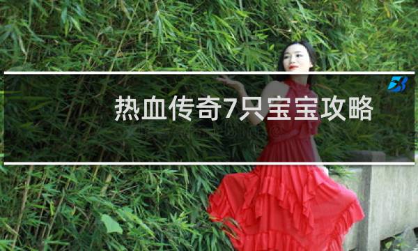 热血传奇7只宝宝攻略