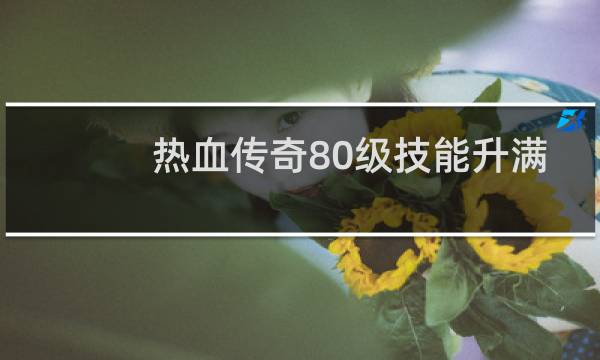 热血传奇80级技能升满