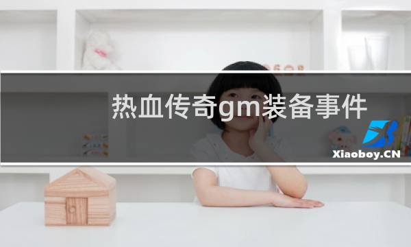 热血传奇gm装备事件