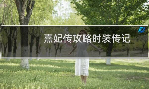 熹妃传攻略时装传记