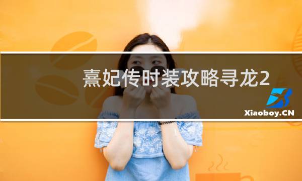 熹妃传时装攻略寻龙2