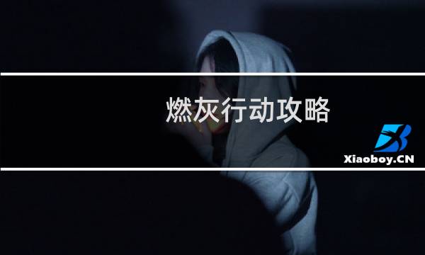 燃灰行动攻略