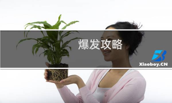 爆发攻略