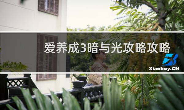 爱养成3暗与光攻略攻略