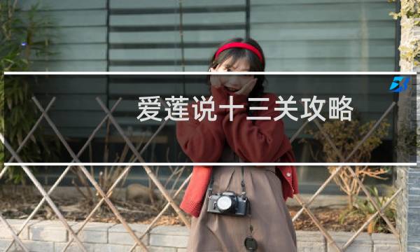 爱莲说十三关攻略