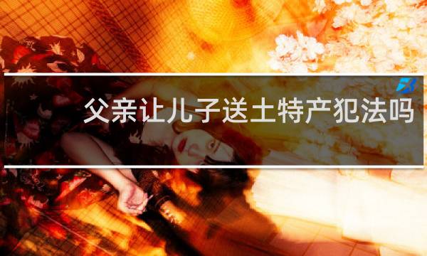 父亲让儿子送土特产犯法吗