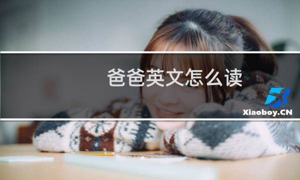 爸爸英文怎么读