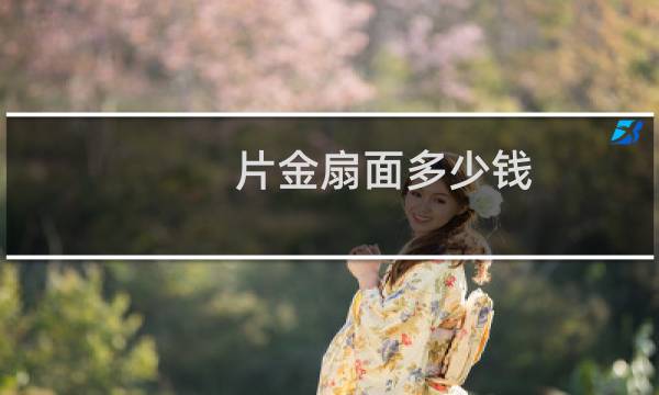 片金扇面多少钱