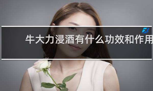 牛大力浸酒有什么功效和作用
