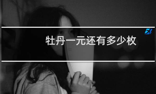 牡丹一元还有多少枚