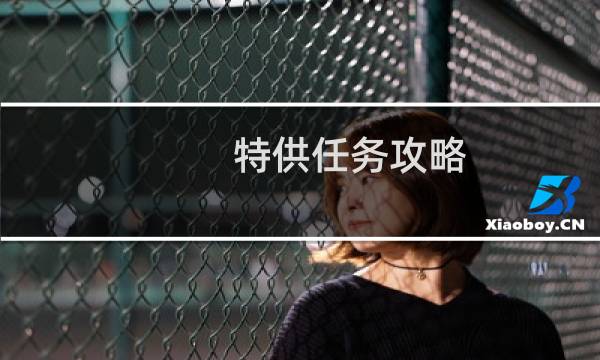 特供任务攻略