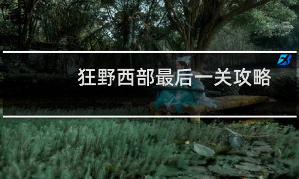 狂野西部最后一关攻略