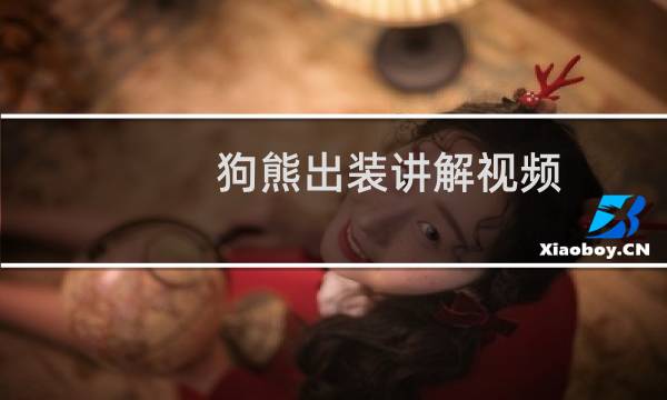 狗熊出装讲解视频