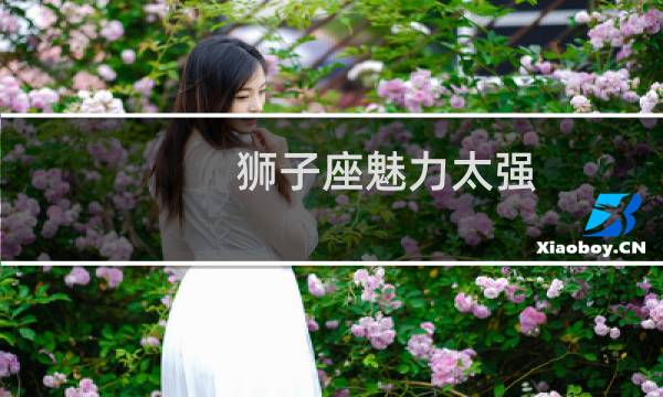 狮子座魅力太强