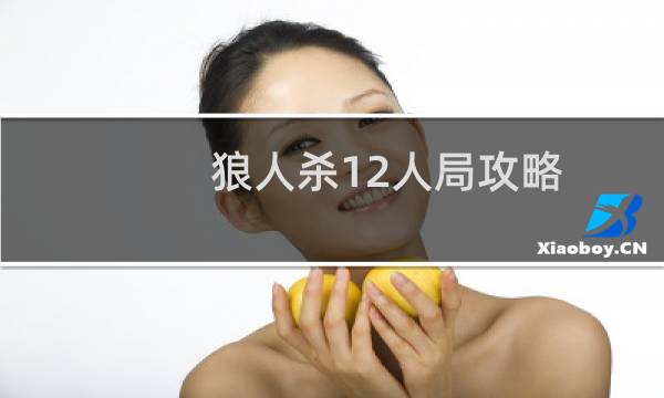 狼人杀12人局攻略