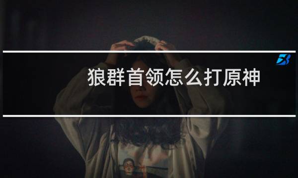 狼群首领怎么打原神