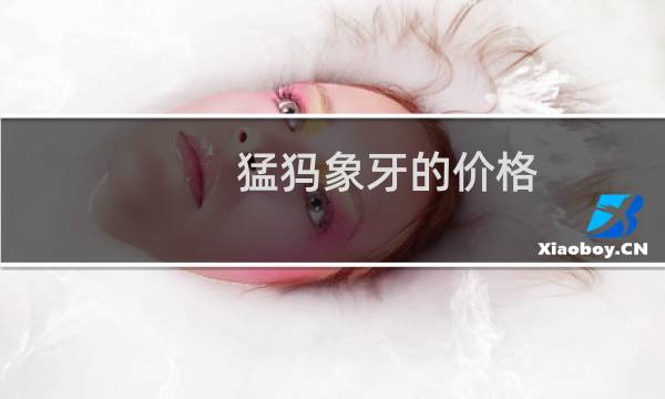 猛犸象牙的价格