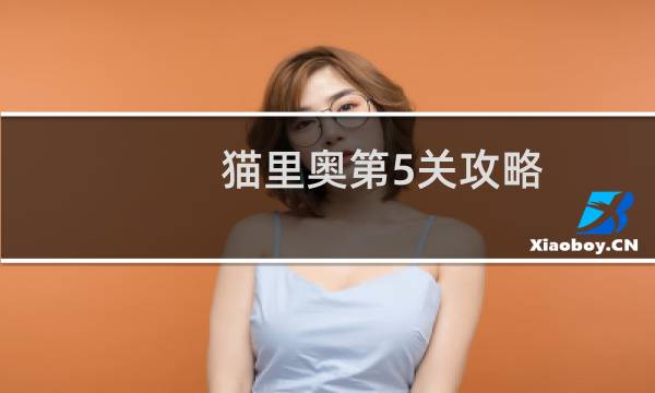 猫里奥第5关攻略