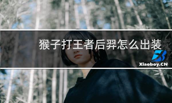 猴子打王者后羿怎么出装