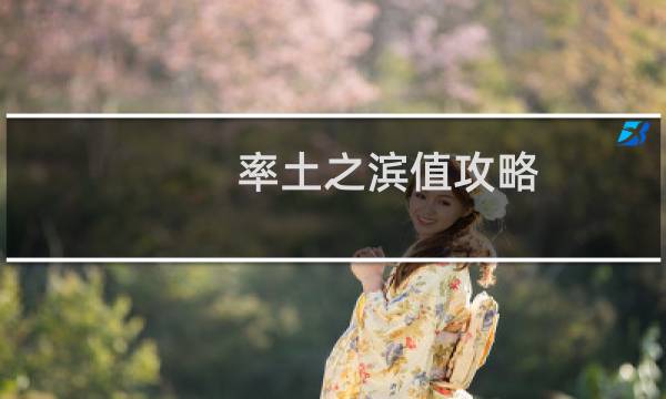 率土之滨值攻略