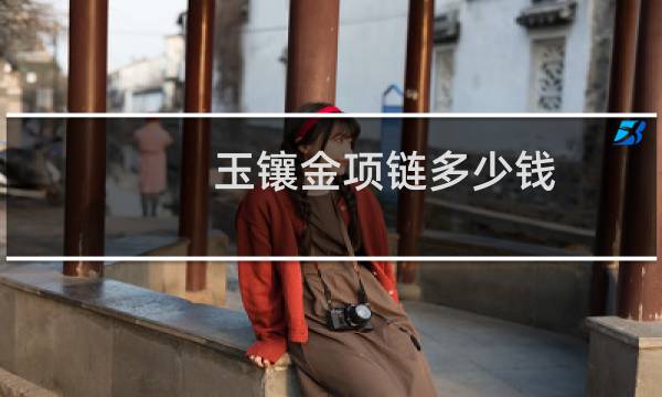 玉镶金项链多少钱